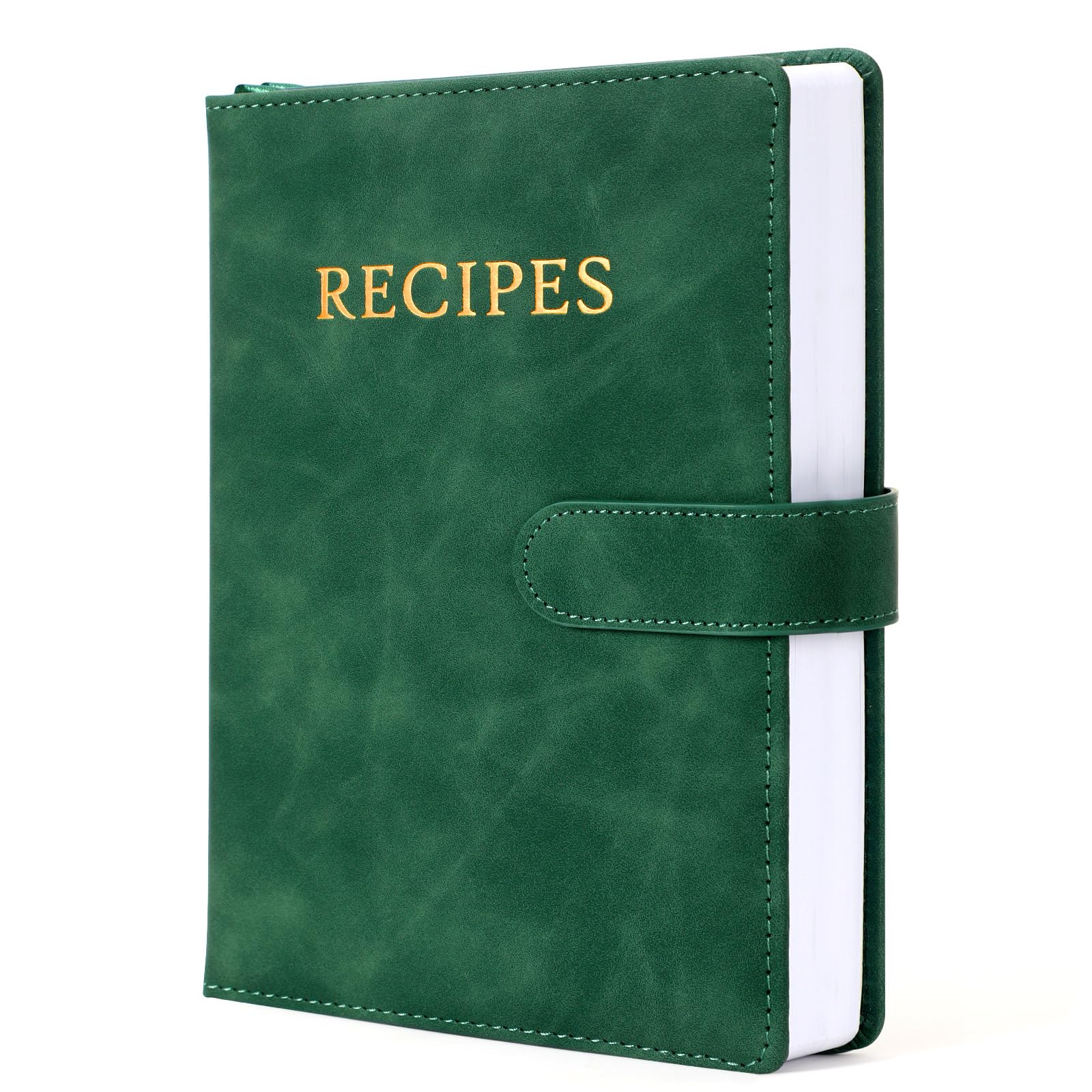 Portada de cuero impermeable de JULEASEL protege tus recetas favoritas.