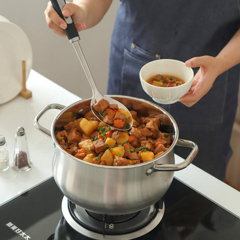 Cuchara de cocina JULIPRO con mango plástico ergonómico para un agarre firme