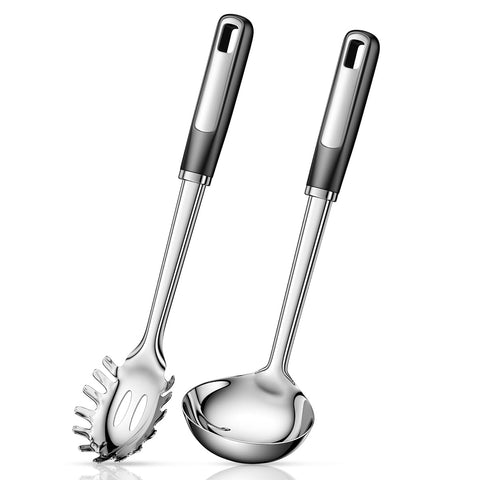 Cucharón y espagueti JULIPRO, juego perfecto para servir pasta y sopa