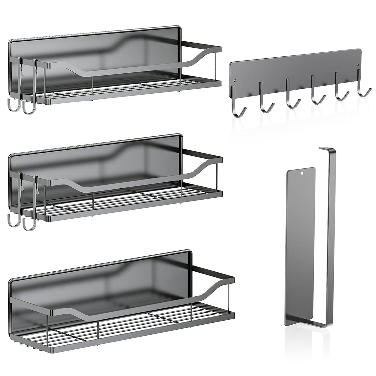 Baldas magnéticas JulktLli para refrigerador, organización de especias al alcance.