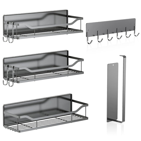 Baldas magnéticas JulktLli para refrigerador, organización de especias al alcance.