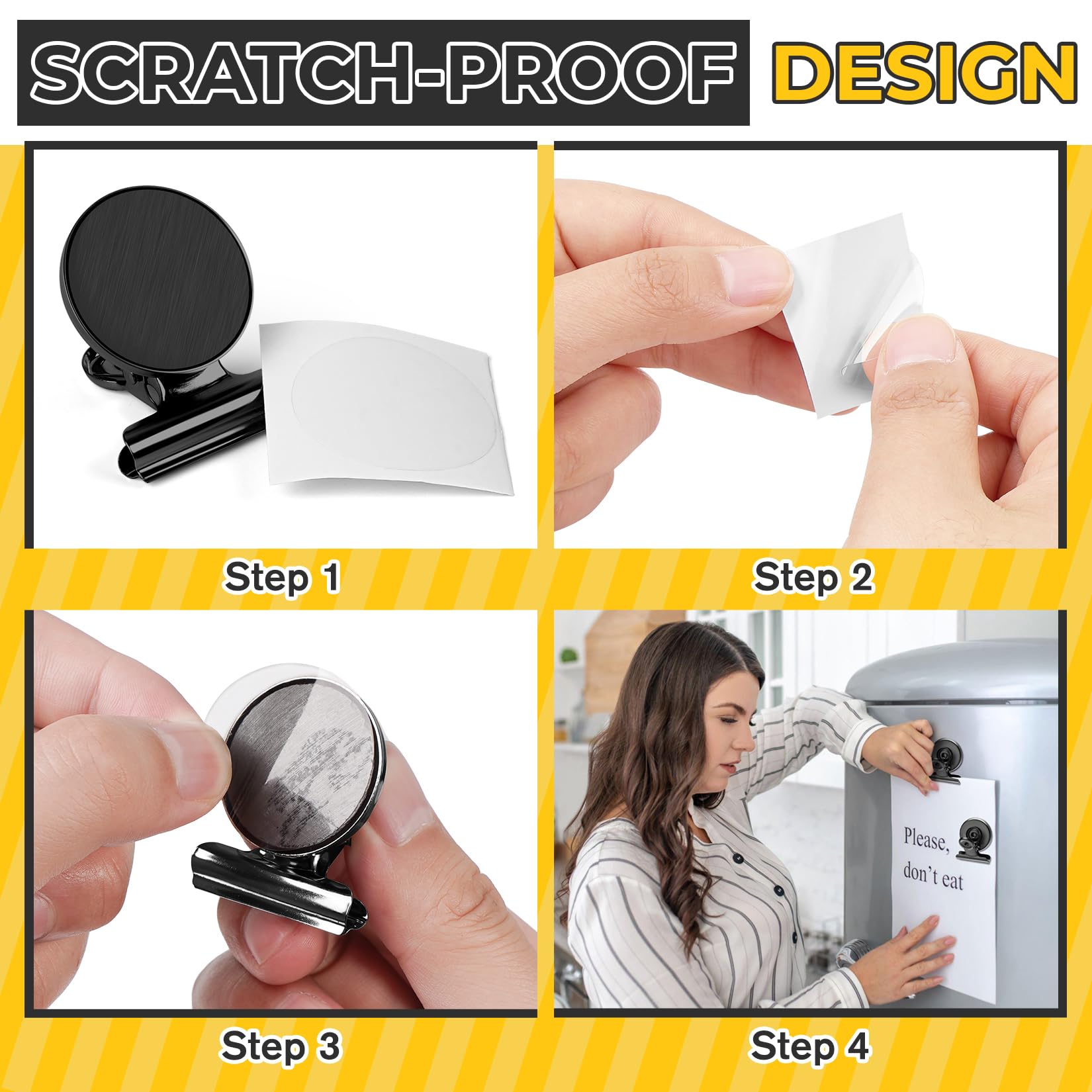Junarter clip magnético para fotos y recuerdos, decoración ordenada.