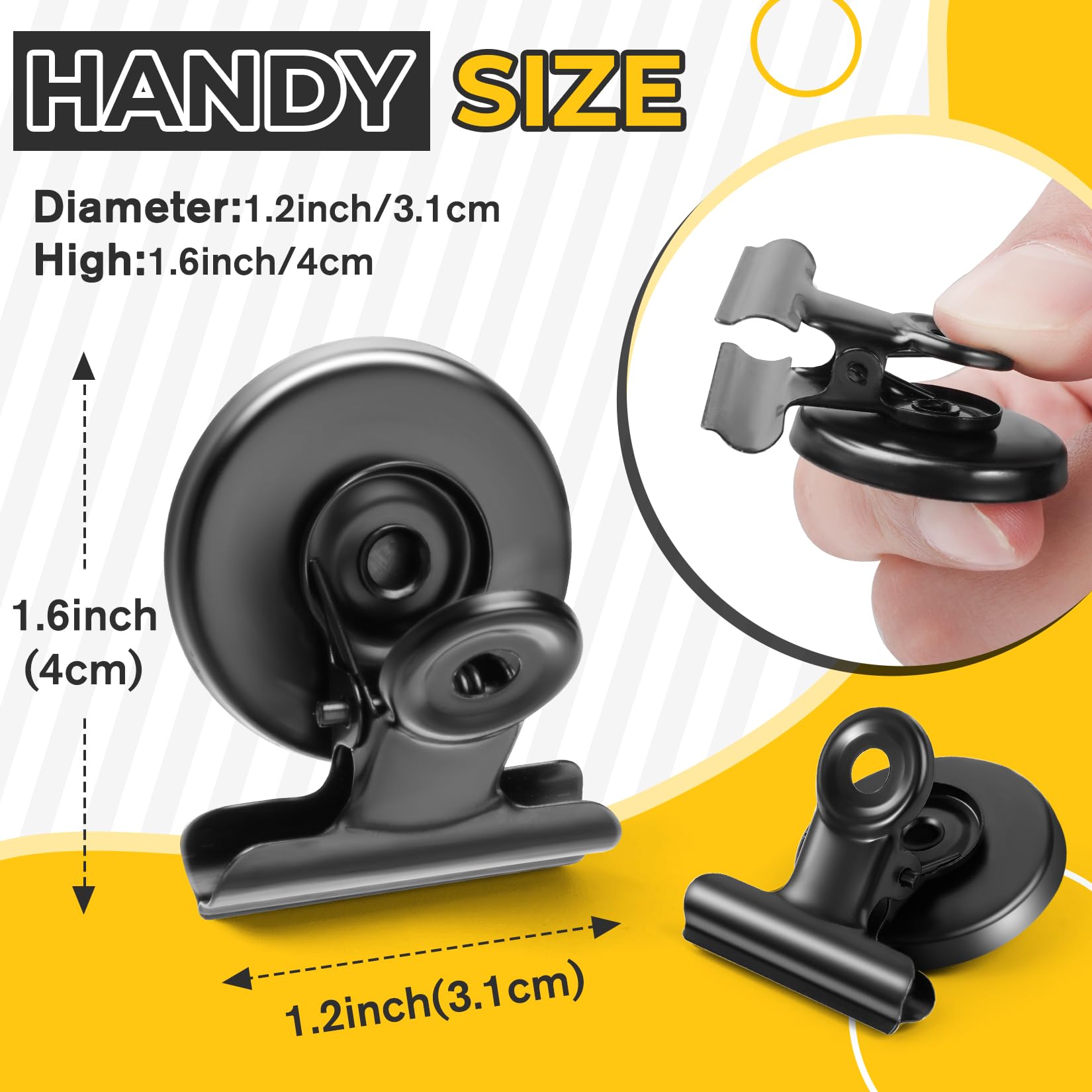 Junarter clip magnético para pizarra blanca; evita deslizamientos.