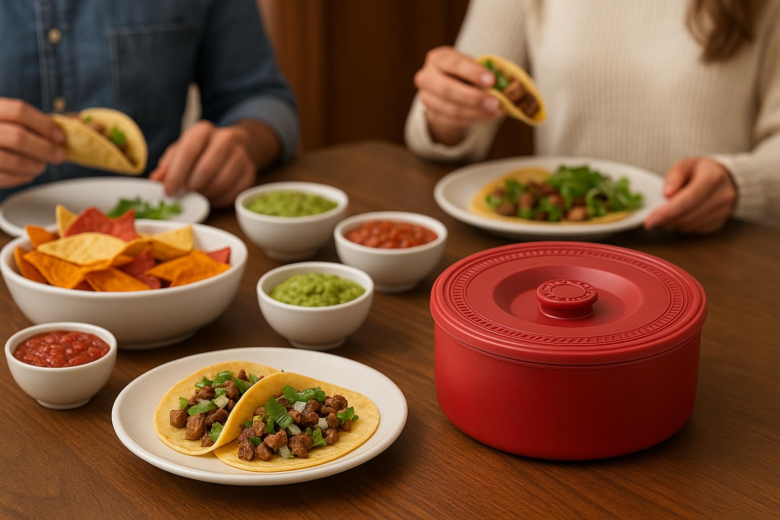 Juniperos plástico-sin-bpa-resistente mantiene tortillas tibias sin deformarse.