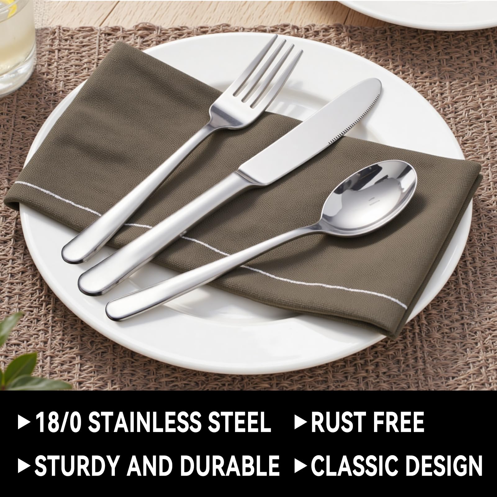 Cuchillos para bistec JUNLIN, afilados y duraderos