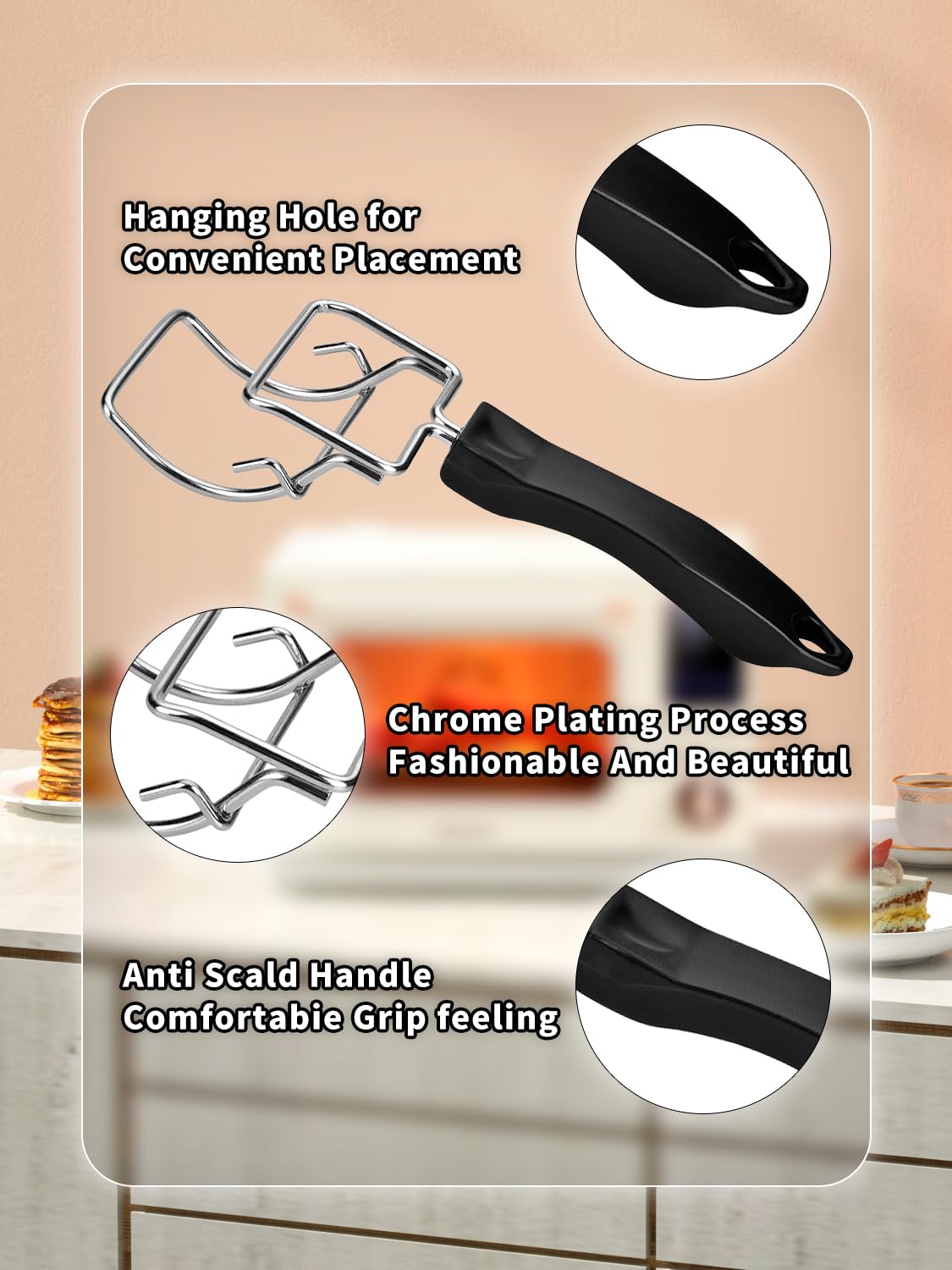 JUNTIANZE diseño con hueco para colgar, ahorro de espacio en cocina