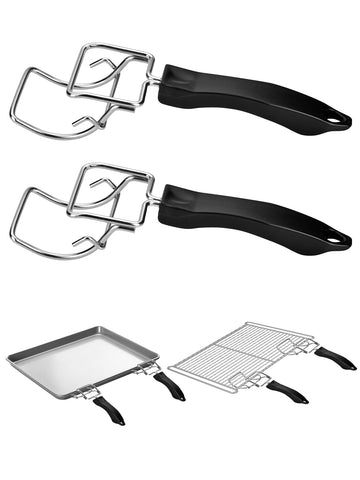 JUNTIANZE extractor de bandeja para freidora de aire, dos piezas para levantar bandejas con seguridad