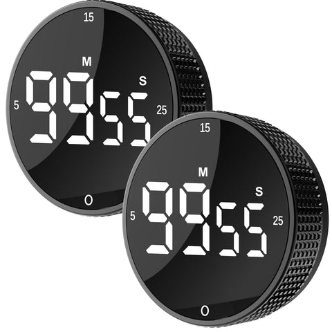 JUNVIL temporizador de cocina con pantalla LED grande para lectura rápida