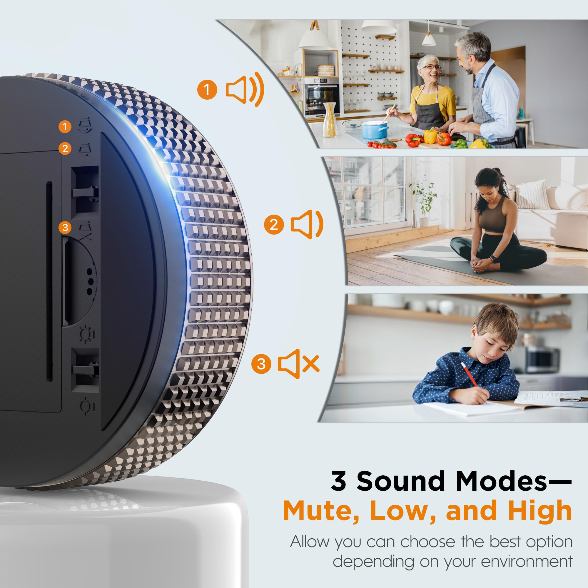 JUNVIL temporizador digital con modos conteo regresivo y conteo continuo.