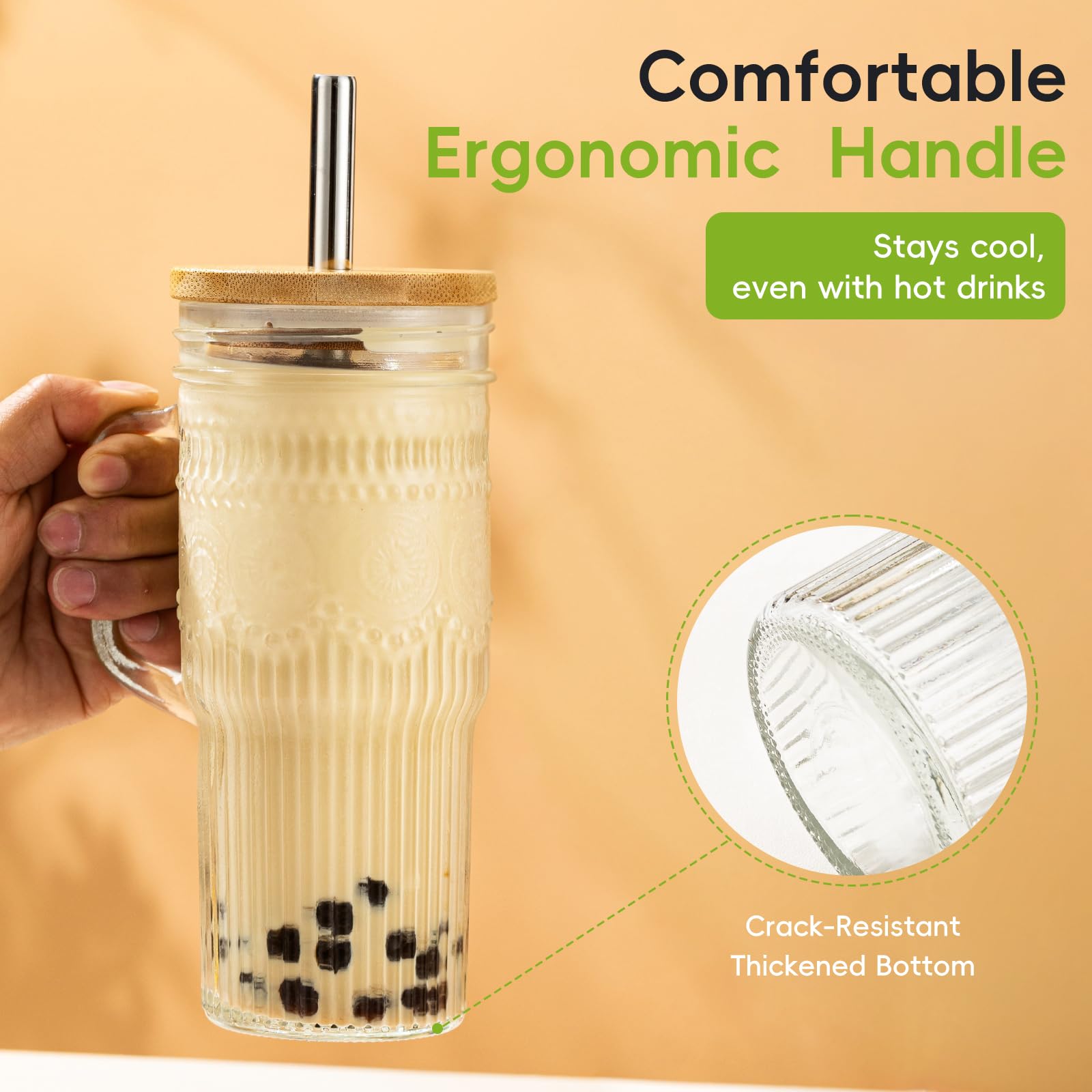 Cepillos de limpieza JunVpic para vasos reutilizables y duraderos.