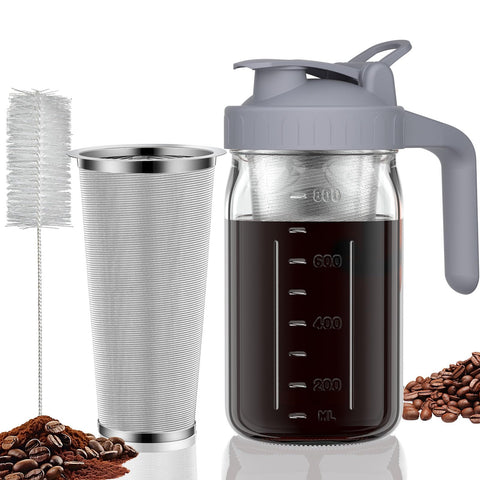 Jarra JunVpic de vidrio grueso 32oz lista para bebidas frías