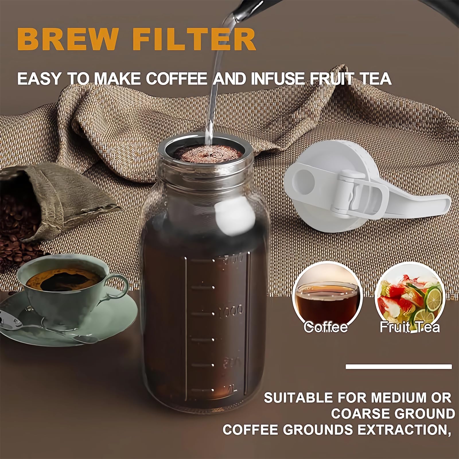 JunVpic uso multisabores perfecto para cafe frio, te helado y limonadas