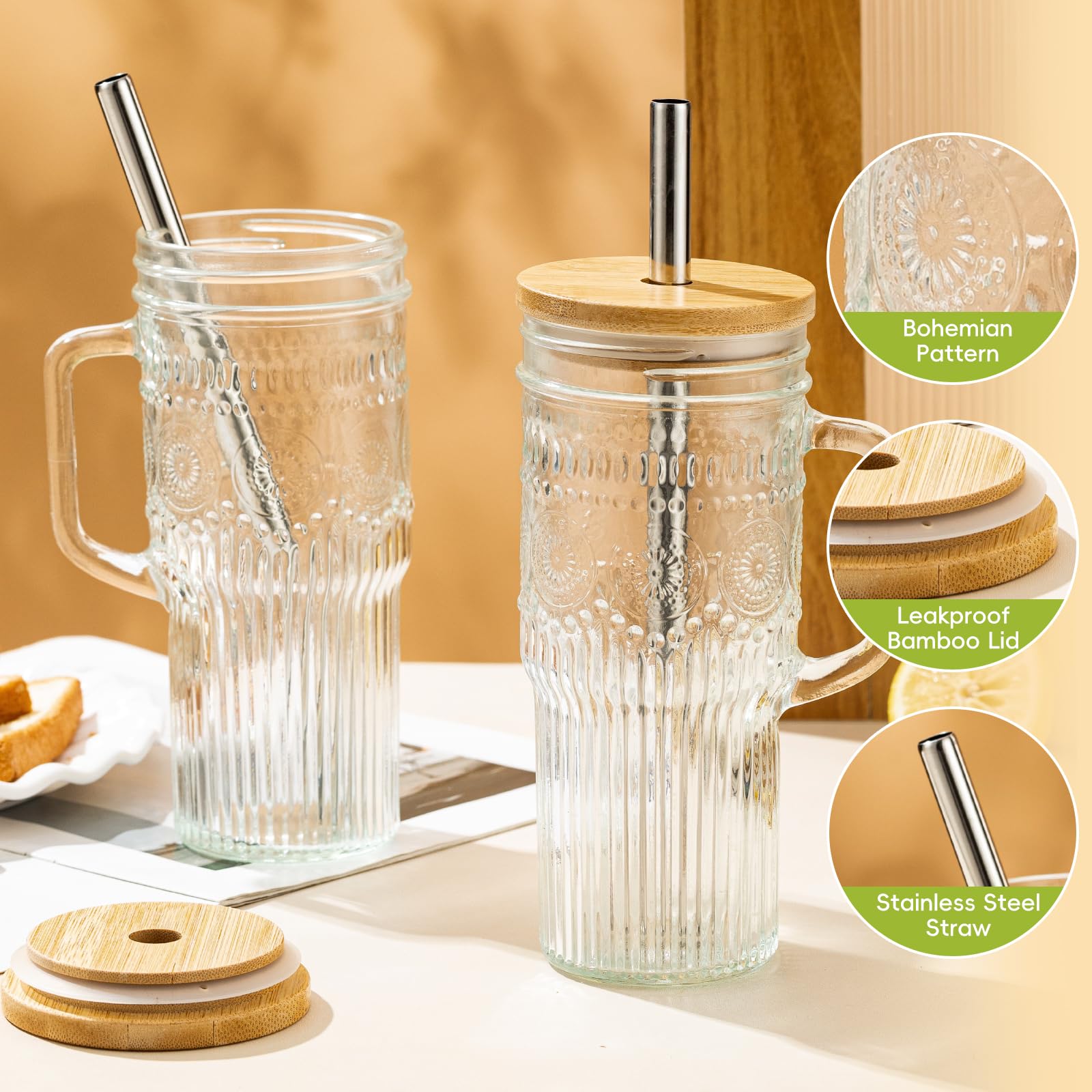 Vaso JunVpic con tapa plástica para bebidas frías.
