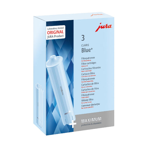 Jura CLARIS Blue+ set de 3 para agua filtrada y mejor sabor