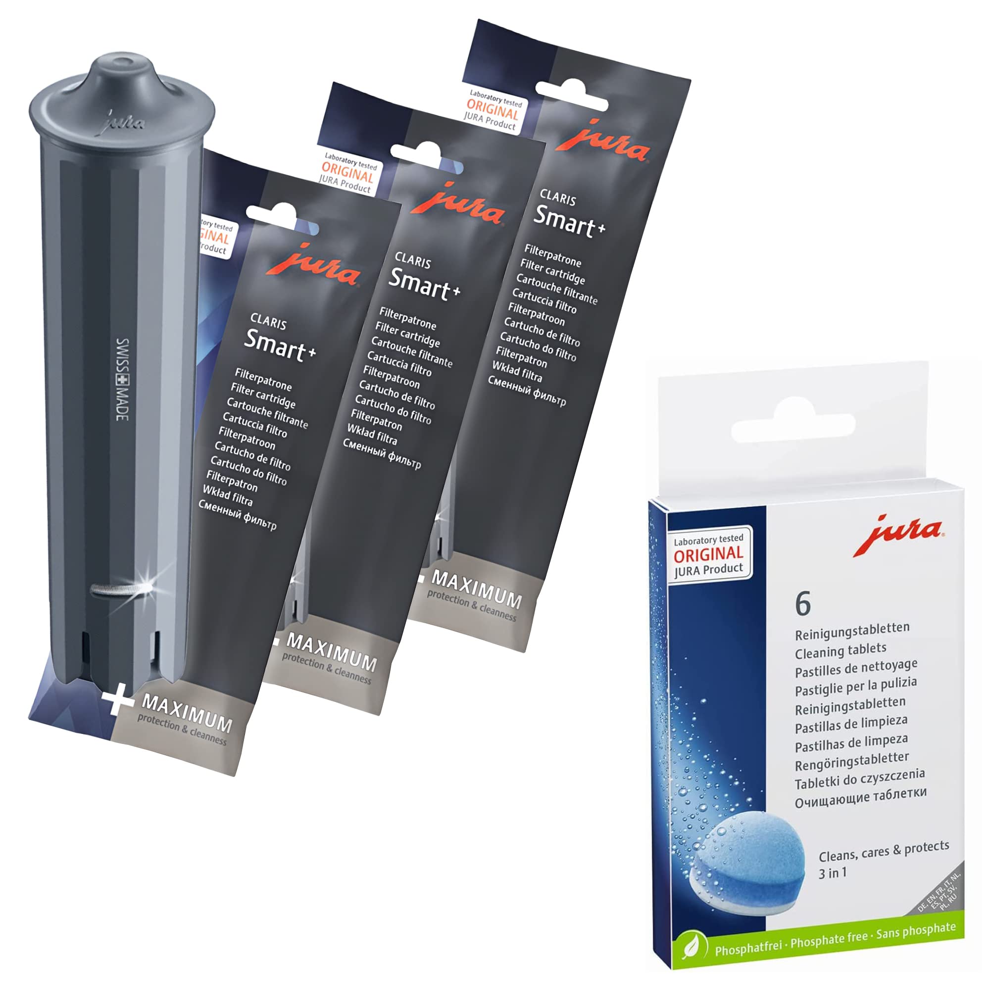 Jura Claris Smart+ filtro de agua para mayor higiene de la máquina.