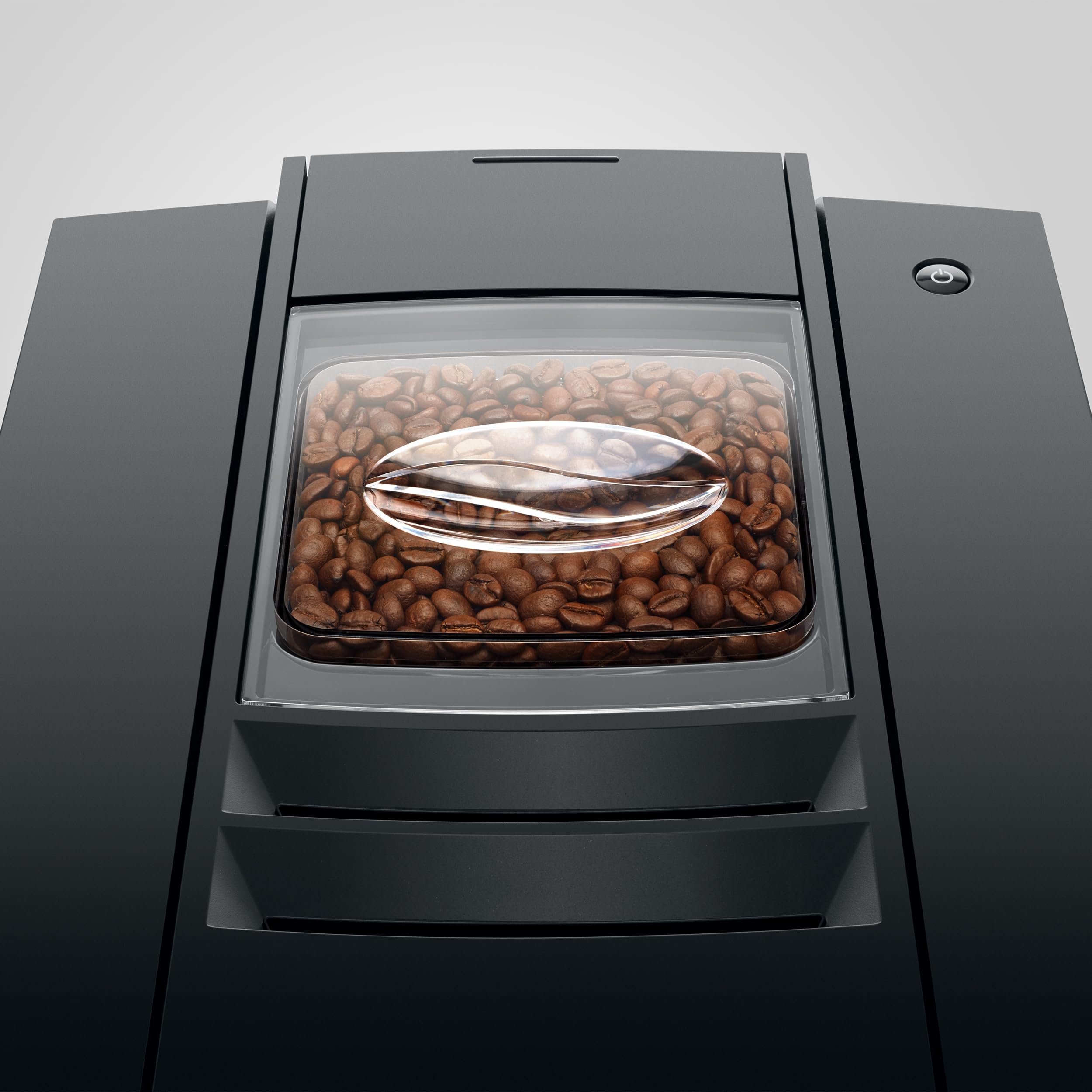 JURA E8 negro piano, bandeja de goteo a prueba de derrames, diseño práctico.