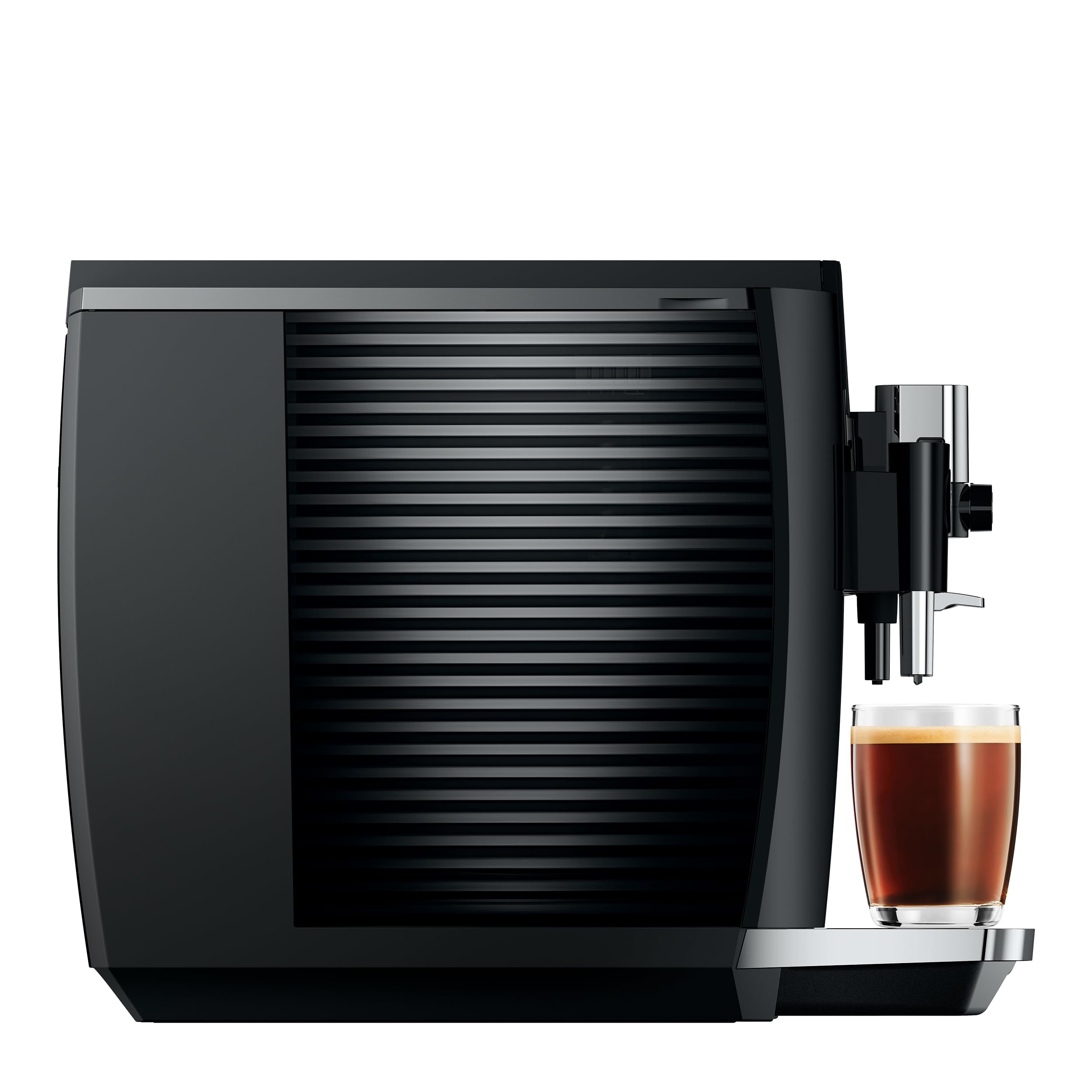 JURA E8 negro piano, limpieza del sistema de leche con un solo toque.