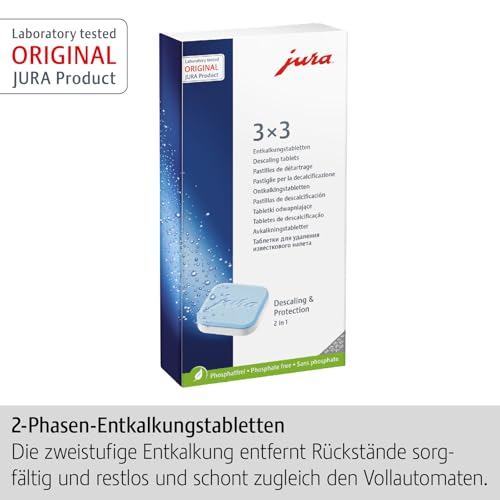 Tabletas Jura compatibles con Impressa Z5/Z6 para descalcificar.