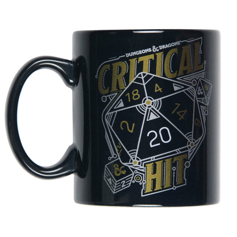 JUST FUNKY taza cerámica D20, diseño grande para sesiones de juego inmersivas.