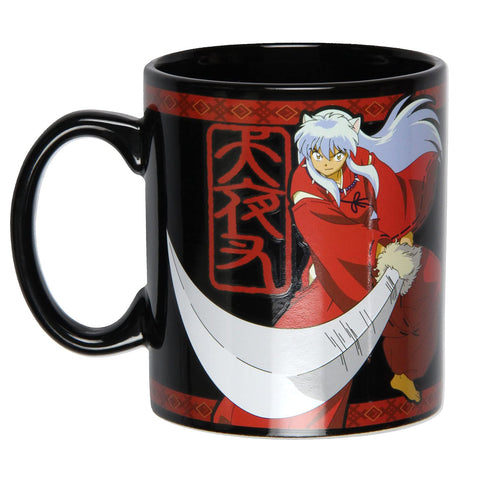 JUST FUNKY Inuyasha con demonio y katana, perfecta para café matutino.