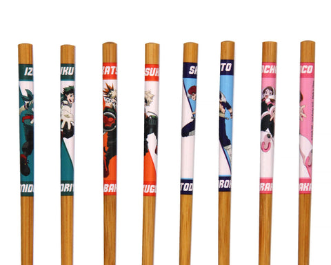 Just Funky Mi Héroe Academia palillos coleccionables como regalo temático.