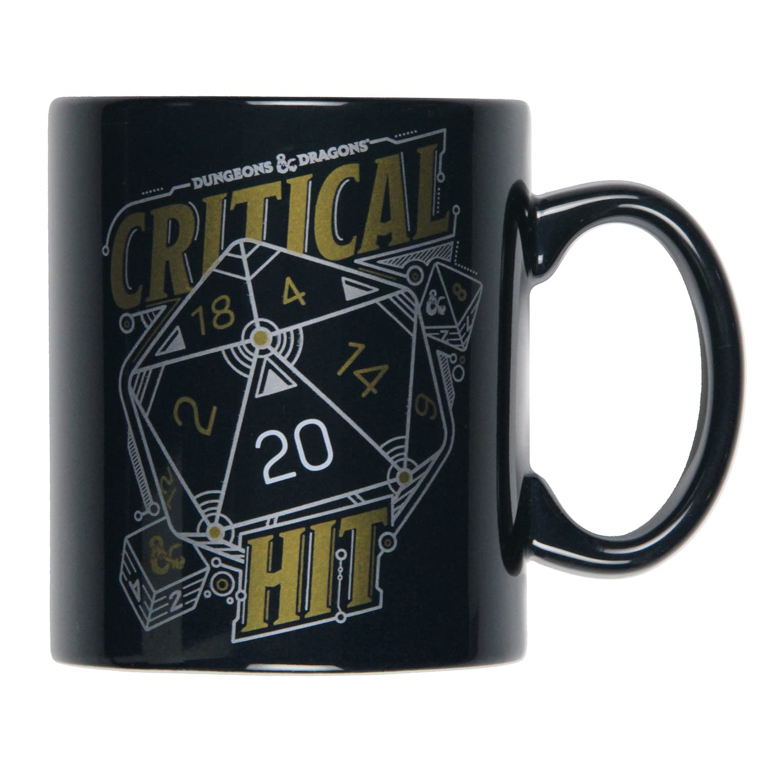 JUST FUNKY taza cerámica Mazmorras y Dragones, golpe crítico para empezar el día.
