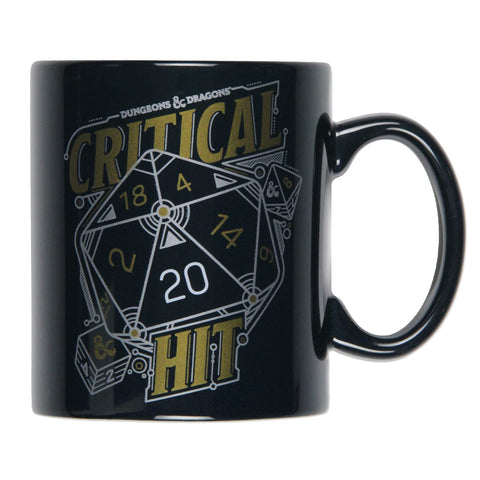 JUST FUNKY taza cerámica Mazmorras y Dragones, golpe crítico para empezar el día.