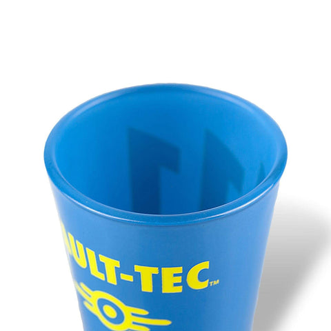 JUST FUNKY Fallout vaso con diseño azul, atractivo para estantería.