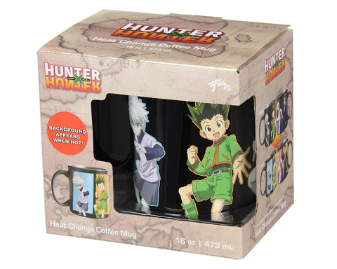 Taza JUST FUNKY Hunter X Hunter lista para regalo a un fan de la serie.