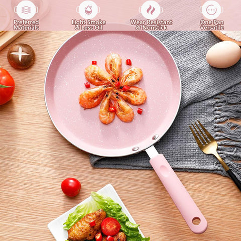 JustUP mango ergonómico rosa ofrece agarre cómodo durante la cocción
