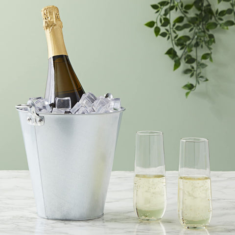 Juvale baldes metal capacidad 100 onzas, perfecto para hielo y bebidas.