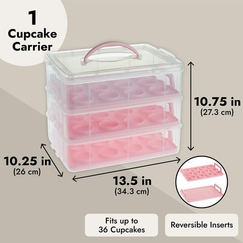 Juvale bandejas removibles para cupcakes y galletas