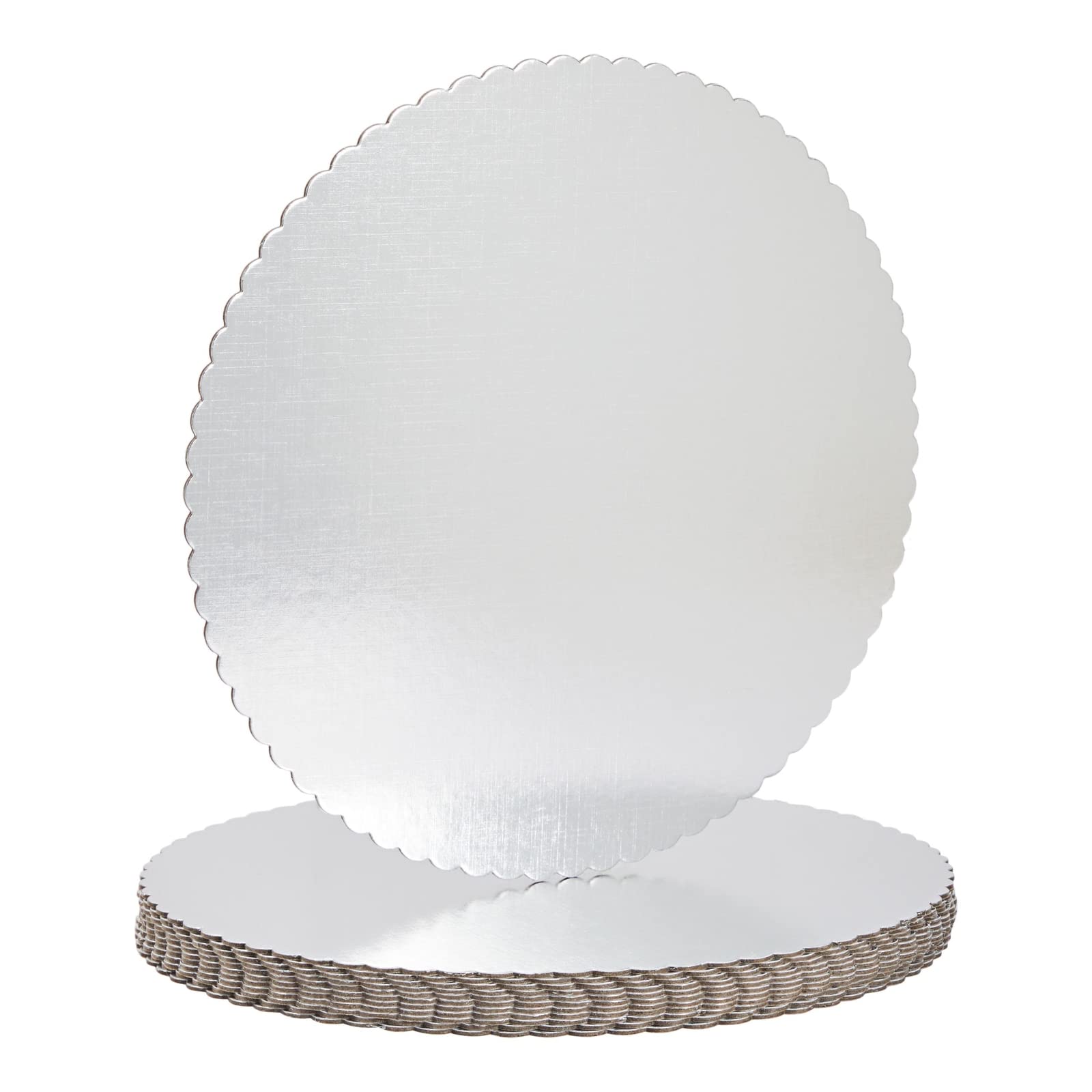 Base Juvale con borde festoneado para pasteles, soporte estable para presentaciones