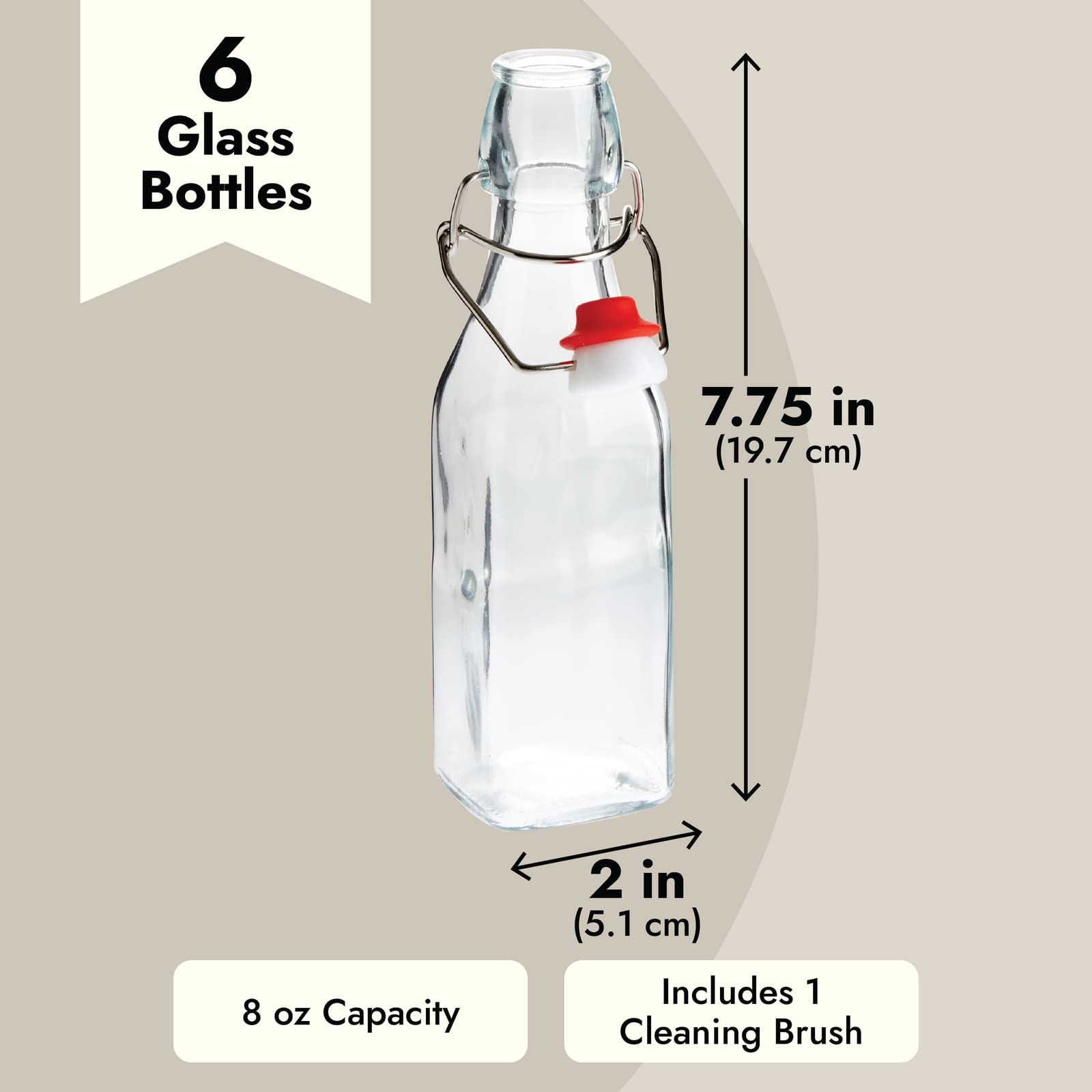Botellas Juvale para extracto de vainilla con tapa oscilante
