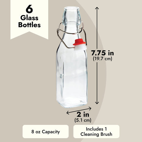 Botellas Juvale para extracto de vainilla con tapa oscilante