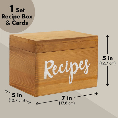 Juvale set de 60 tarjetas para ordenar recetas con estilo