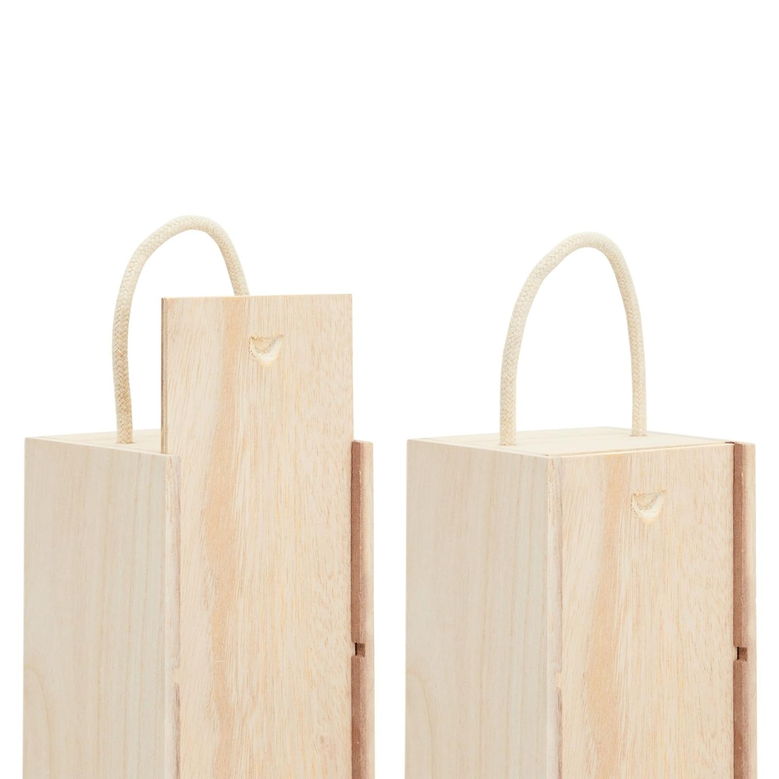 Juvale: pack de dos cajas para regalos de vino.