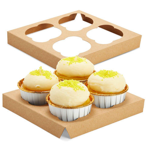 Juvale cajas cupcakes capacidad seis: cada caja alberga seis cupcakes o galletas.