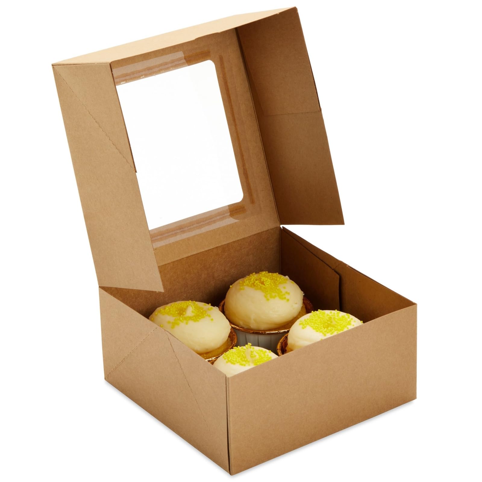 Empaque ideal para fiestas con cajas Juvale para magdalenas y cupcakes.
