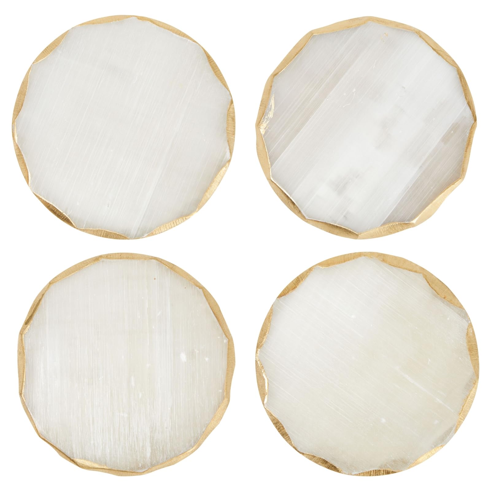 Juvale posavasos selenita decorativos para mesa festiva y reuniones.