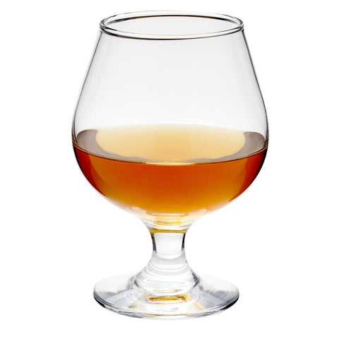 Conjunto Juvale de 4 copas brandy, diseño claro y presentación atractiva.