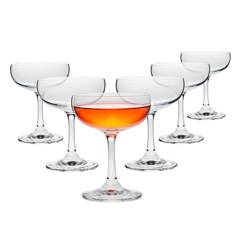 Juvale conjunto de copas coupe de 7 oz para brindar con estilo