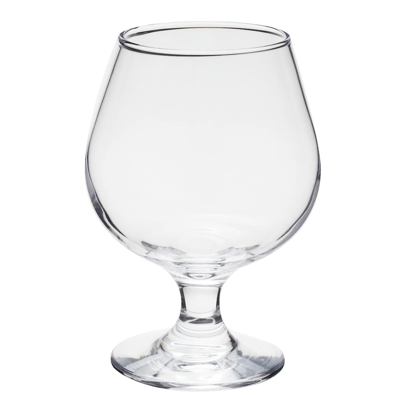 Copa Juvale de brandy, cristal duradero y base estable para uso frecuente.