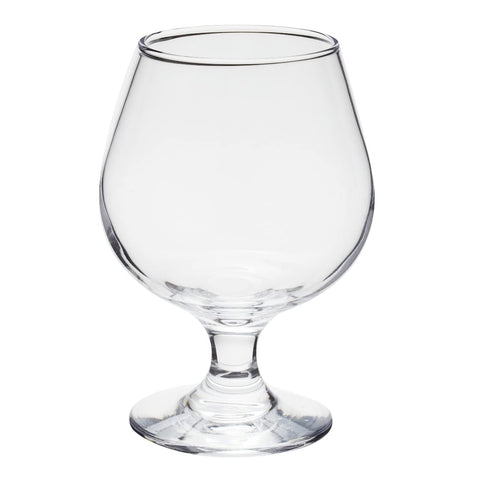 Copa Juvale de brandy, cristal duradero y base estable para uso frecuente.