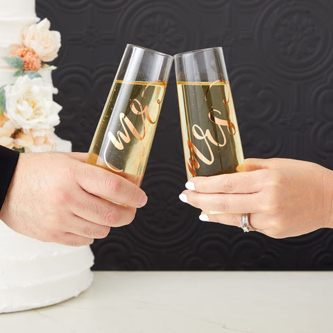 Copas de champán sin tallo Juvale de 10 oz, ideal para mimosas