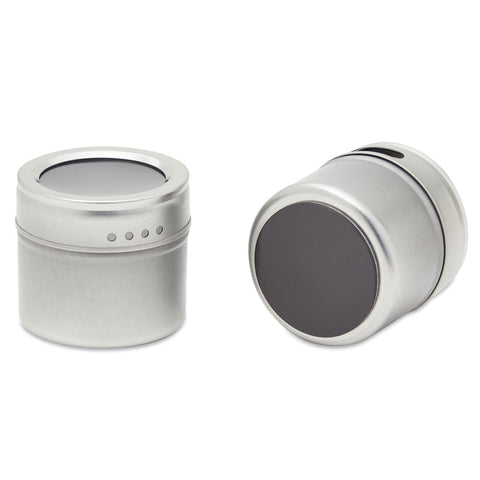 Juvale: diseño robusto de metal con tapas transparentes para ver contenidos.