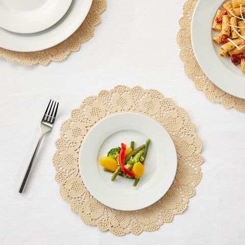 Encaje delicado de Juvale con bordes festoneados para bodas y eventos