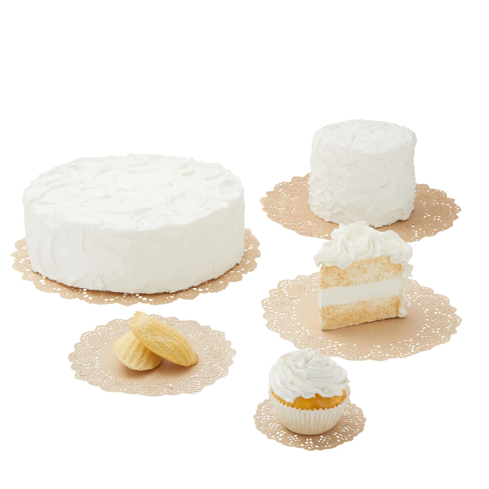 Juvale encajes de papel marrón, uso en mesa de boda para un toque sofisticado.