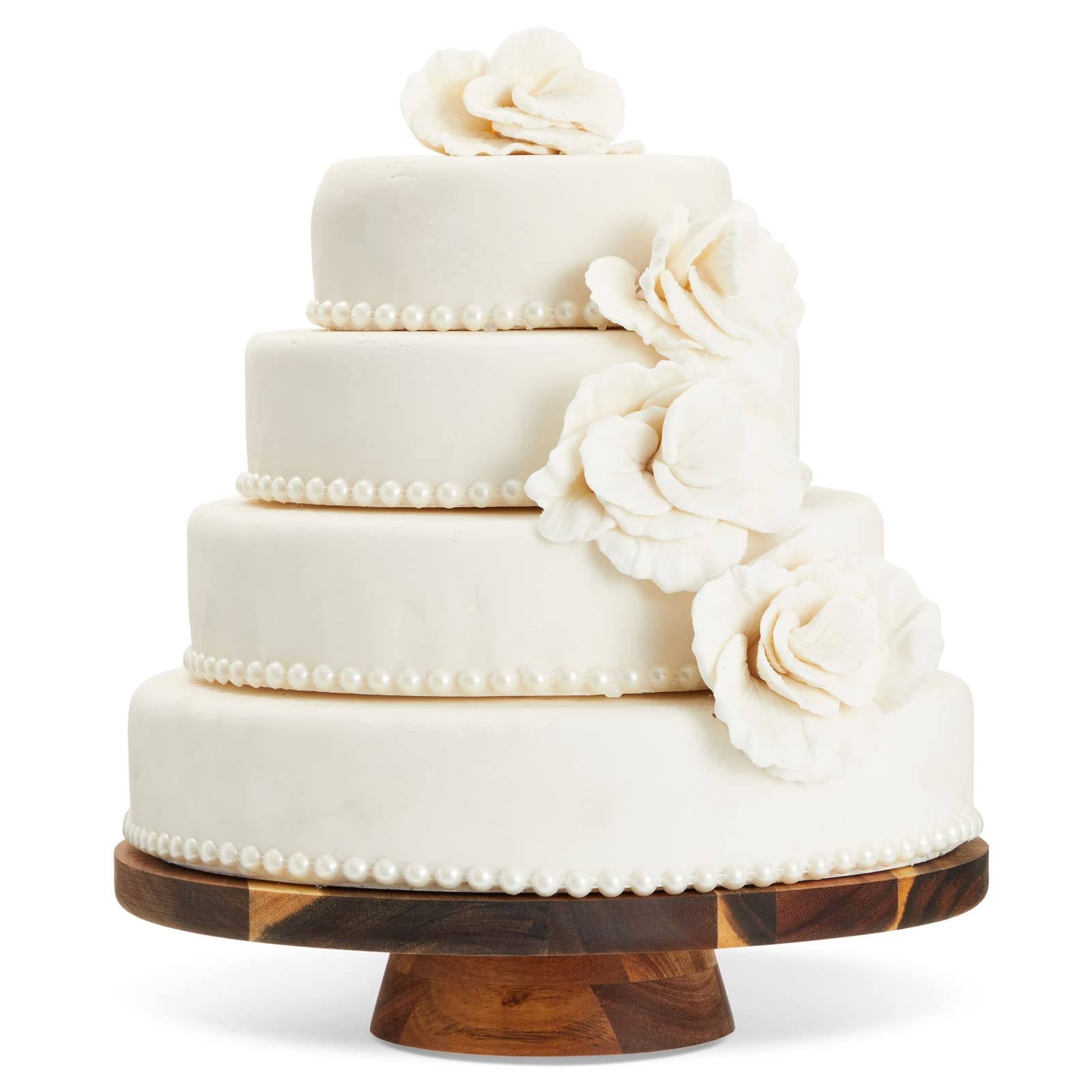 Juvale expositor para bodas realza el pastel con elegancia natural