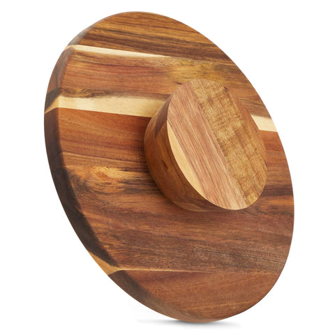 Juvale limpieza facil superficie de madera de acacia se limpia con paño